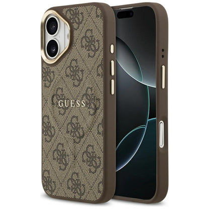 MagSafe Case for Apple iPhone 17, Guess, 4G Classic, Brown