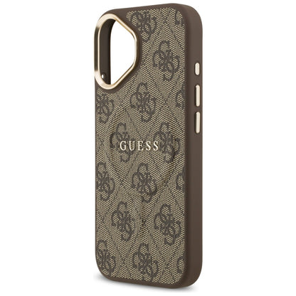 MagSafe Case for Apple iPhone 17, Guess, 4G Classic, Brown