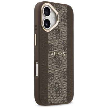MagSafe Case for Apple iPhone 17, Guess, 4G Stripe, Brown