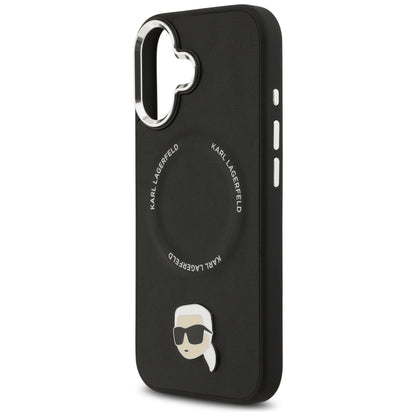 MagSafe Case for Apple iPhone 17, Karl Lagerfeld, Karl Pin, Black