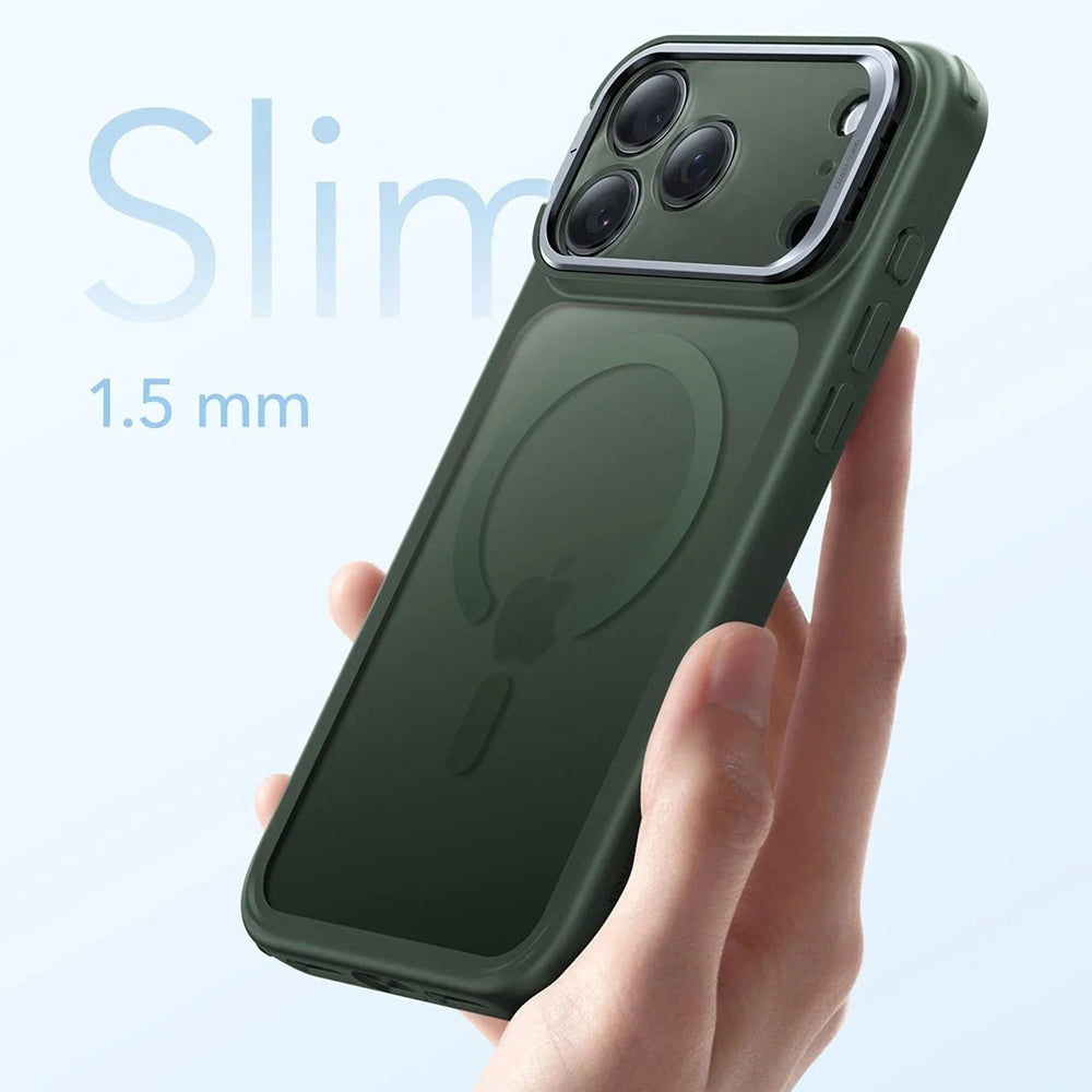 MagSafe Case for Apple iPhone 17 Pro, ESR, Classic Hybrid Kickstand, Satin Green
