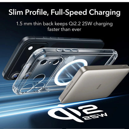 MagSafe Case for Apple iPhone 17 Pro, ESR, Classic Hybrid, Transparent