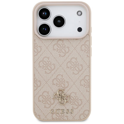 MagSafe Case for Apple iPhone 17 Pro, Guess, 4G Small and Classic Logo, Pink