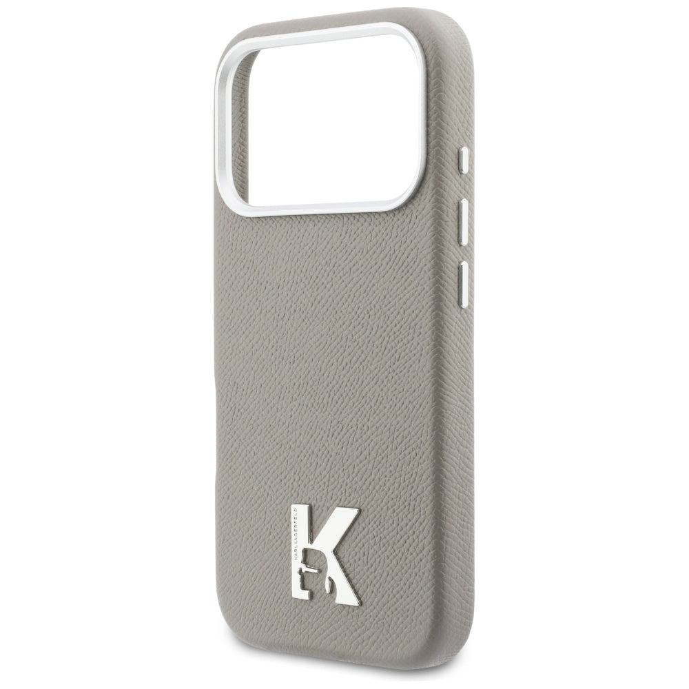 MagSafe Case for Apple iPhone 17 Pro, Karl Lagerfeld, Karl Head Logo, Grey