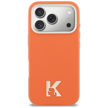 MagSafe Case for Apple iPhone 17 Pro, Karl Lagerfeld, Karl Head Logo, Orange