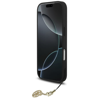 MagSafe Case for Apple iPhone 17 Pro Max, Guess, 4G Charm Cradle, Black