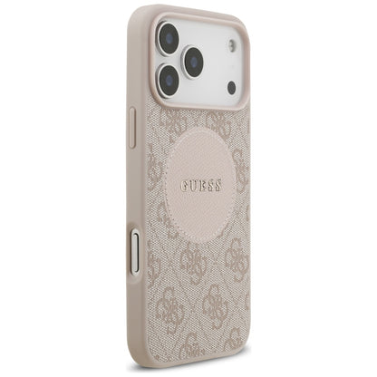 MagSafe Case for Apple iPhone 17 Pro Max, Guess, 4G Circle Classic Logo, Pink