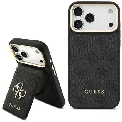 MagSafe Case for Apple iPhone 17 Pro Max, Guess, 4G Card Slot, Black
