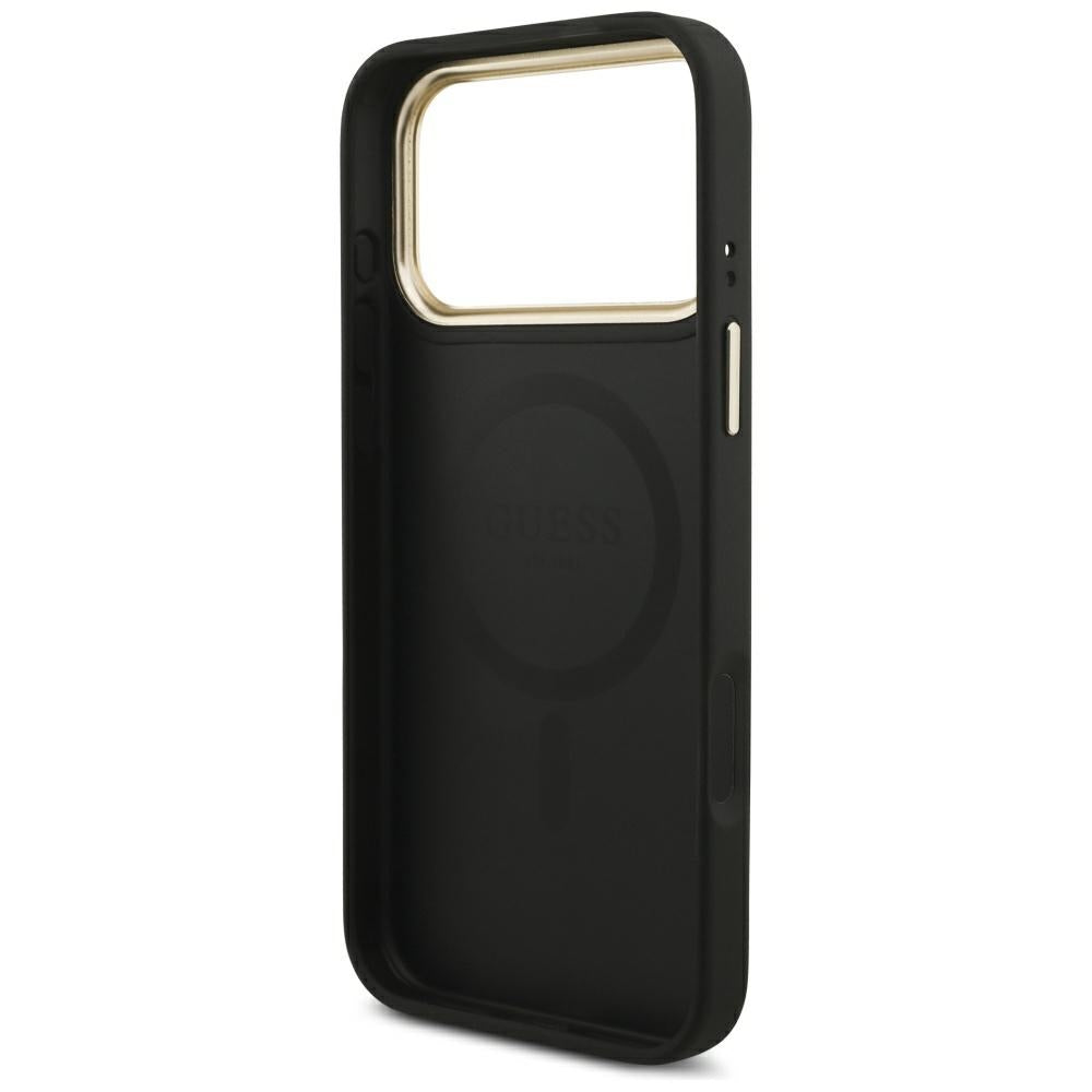 MagSafe Case for Apple iPhone 17 Pro Max, Guess, 4G Card Slot, Black