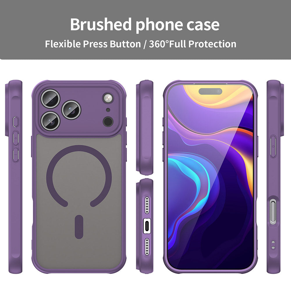 MagSafe Case for Apple iPhone 17 Pro Max, Techsuit, HaloFrost II, Purple