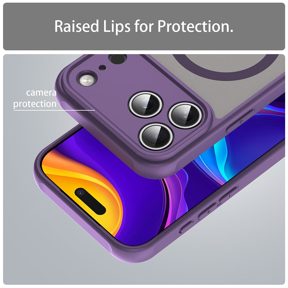 MagSafe Case for Apple iPhone 17 Pro Max, Techsuit, HaloFrost II, Purple