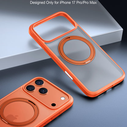 MagSafe Case for Apple iPhone 17 Pro Max, Torras, Ostand Pro, Orange