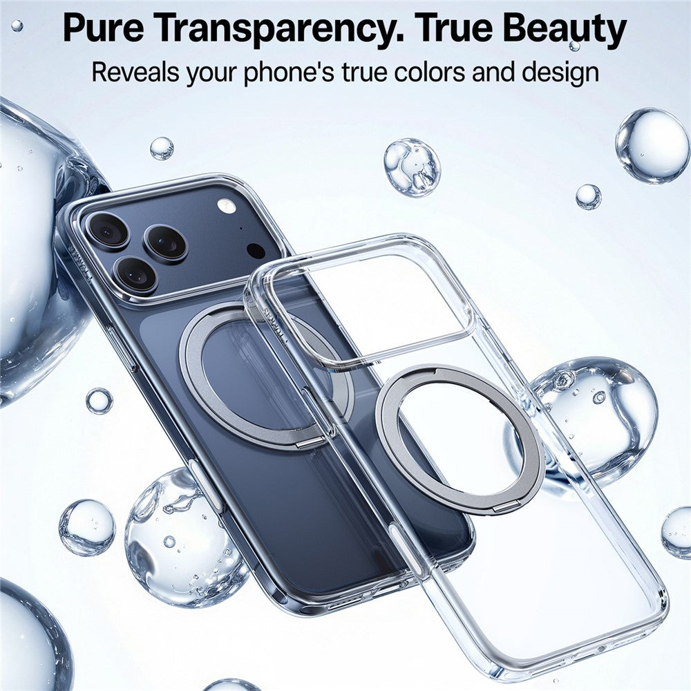 MagSafe Case for Apple iPhone 17 Pro Max, Torras, Ostand Pro, Transparent