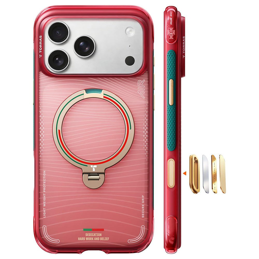 MagSafe Case for Apple iPhone 17 Pro Max, Torras, Ostand Q3 Air, Wave of Passion