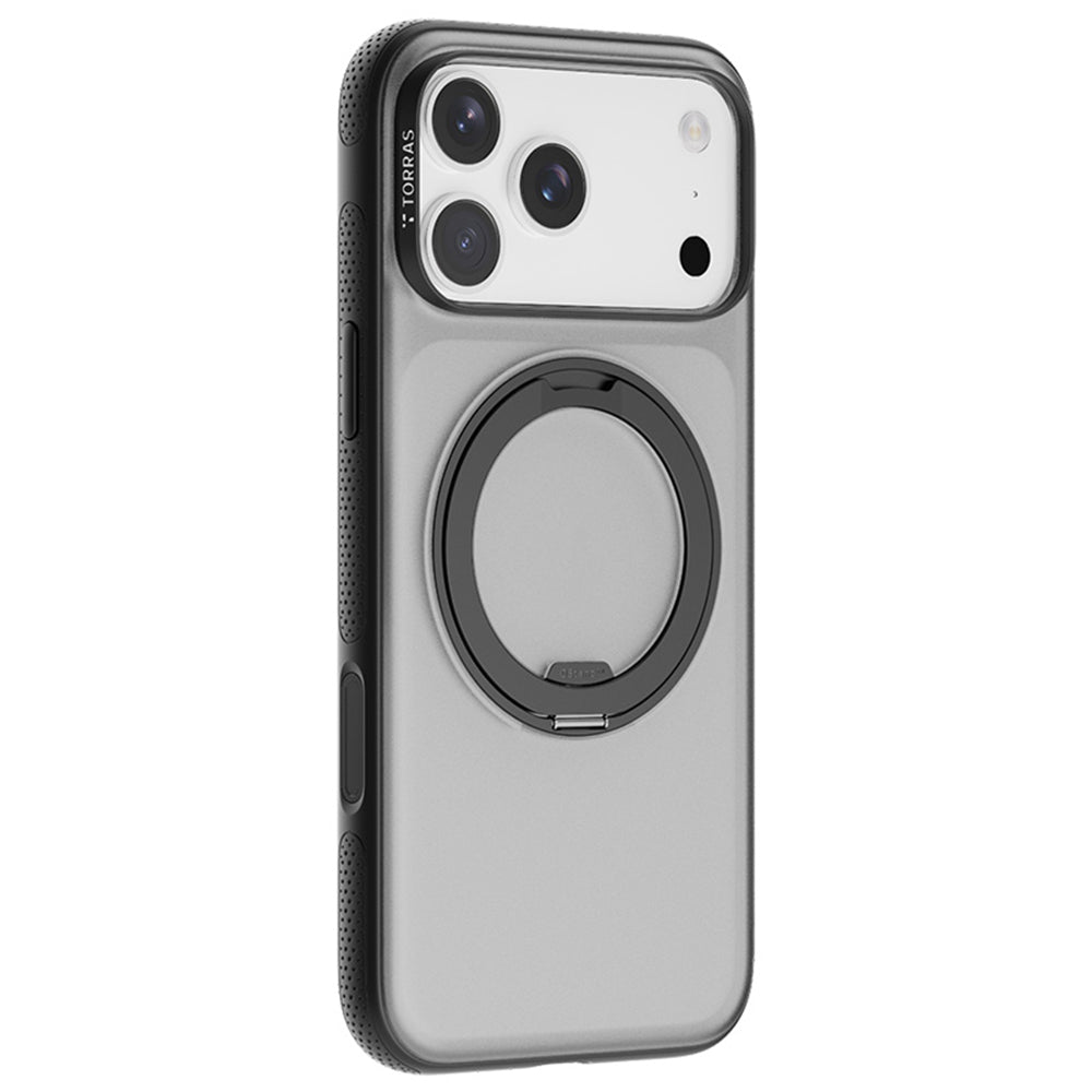 MagSafe Case for Apple iPhone 17 Pro Max, Torras, Ostand R Fitness, Black