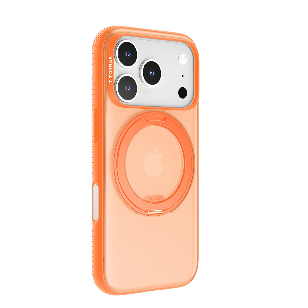 MagSafe Case for Apple iPhone 17 Pro Max, Torras, Ostand R Fitness, Orange