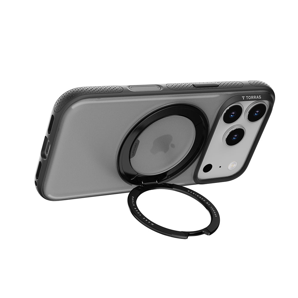 MagSafe Case for Apple iPhone 17 Pro Max, Torras, Ostand R Fitness, Transparent