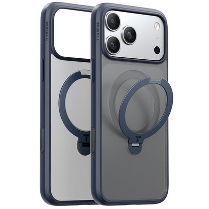 MagSafe Case for Apple iPhone 17 Pro Max, Torras, Ostand Spin, Blue