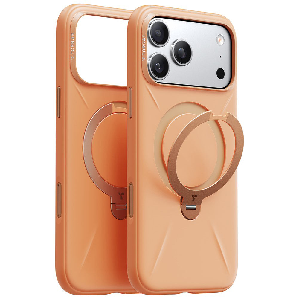 MagSafe Case for Apple iPhone 17 Pro Max, Torras, QPRO Silicone, Orange