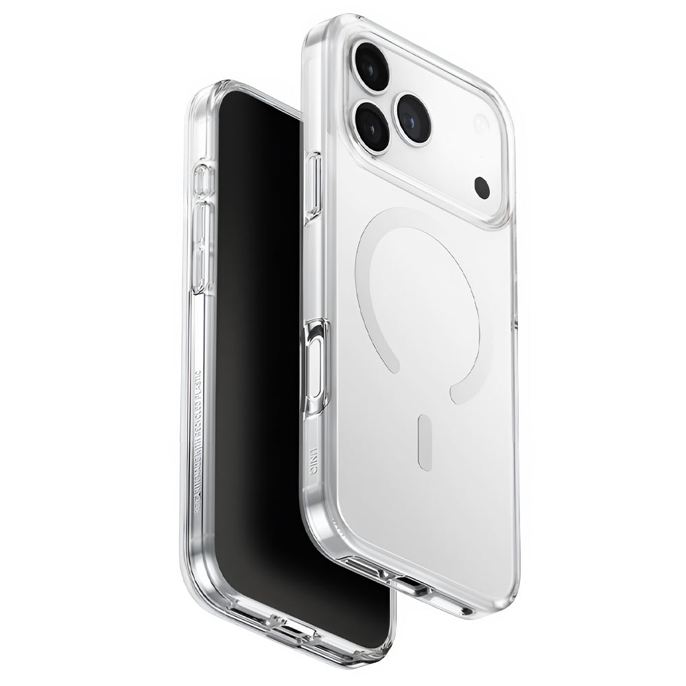 MagSafe Case for Apple iPhone 17 Pro Max, UNIQ, Clario MagClick, Transparent