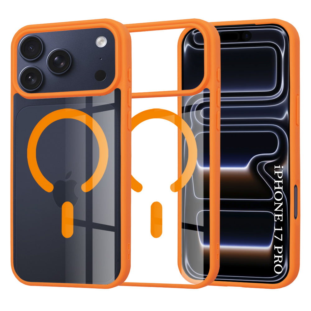 MagSafe Case for Apple iPhone 17 Pro, Techsuit, Pro, Orange