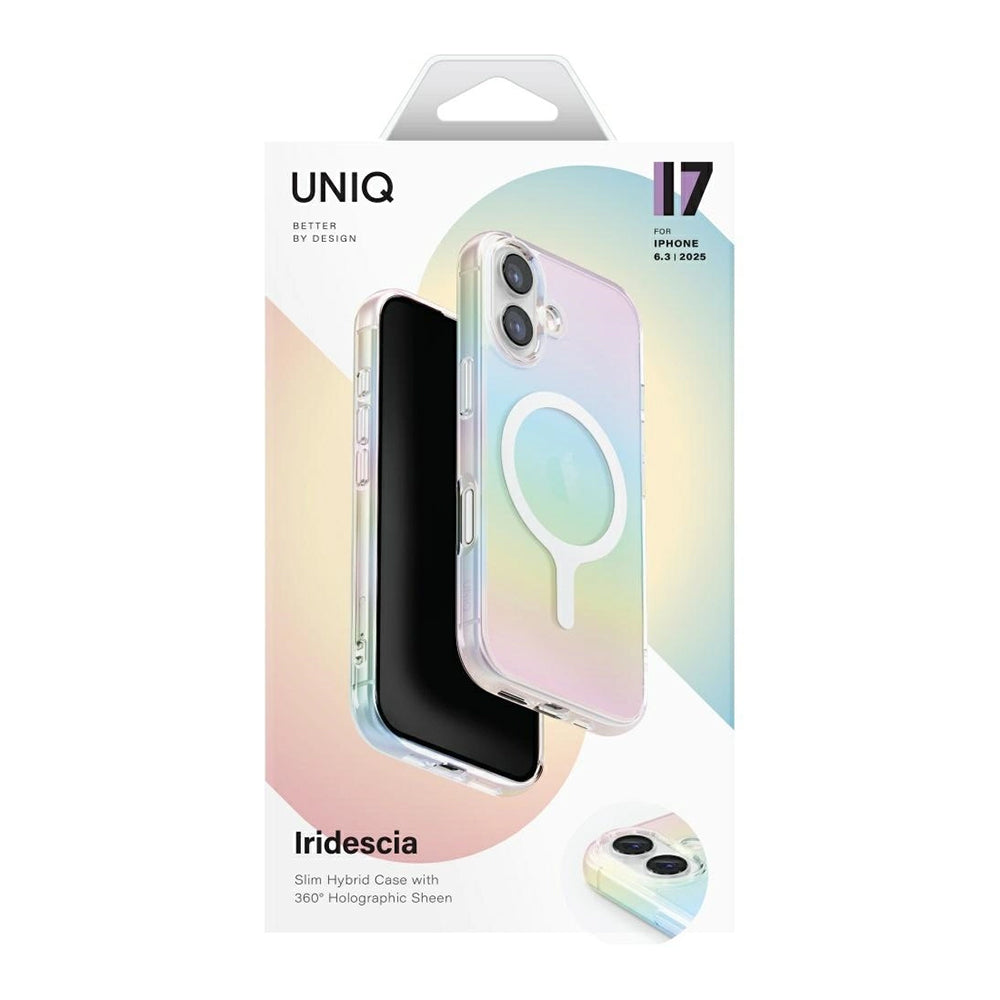 MagSafe Case for Apple iPhone 17 Pro, UNIQ, Iridescia MagClick, Multicolor