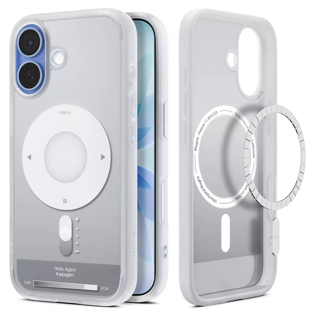 MagSafe Case for Apple iPhone 17, Spigen, Ultra Hybrid Classic, Silver