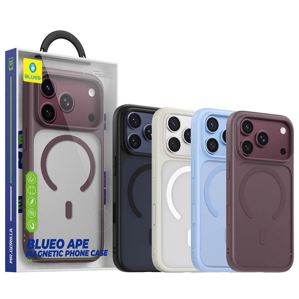 MagSafe Case for Apple iPhone 18 Pro / 17 Pro, Blueo, APE Anti-Drop, Blue