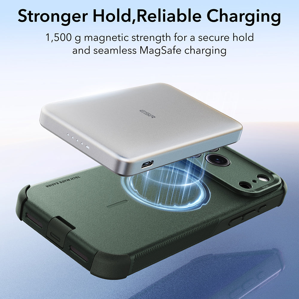 MagSafe Case for Apple iPhone 18 Pro / 17 Pro, ESR, Cyber, Green