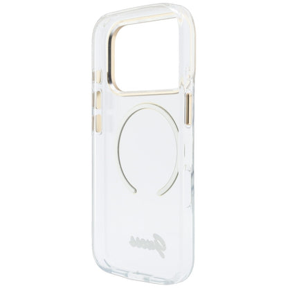 MagSafe Case for Apple iPhone 18 Pro / 17 Pro, Guess, IML Script Metal, Transparent
