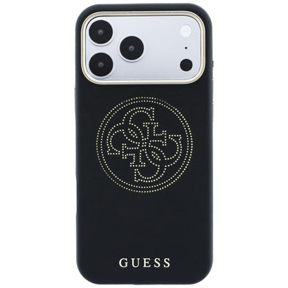 MagSafe Case for Apple iPhone 18 Pro / 17 Pro, Guess, Perforated 4G, Black