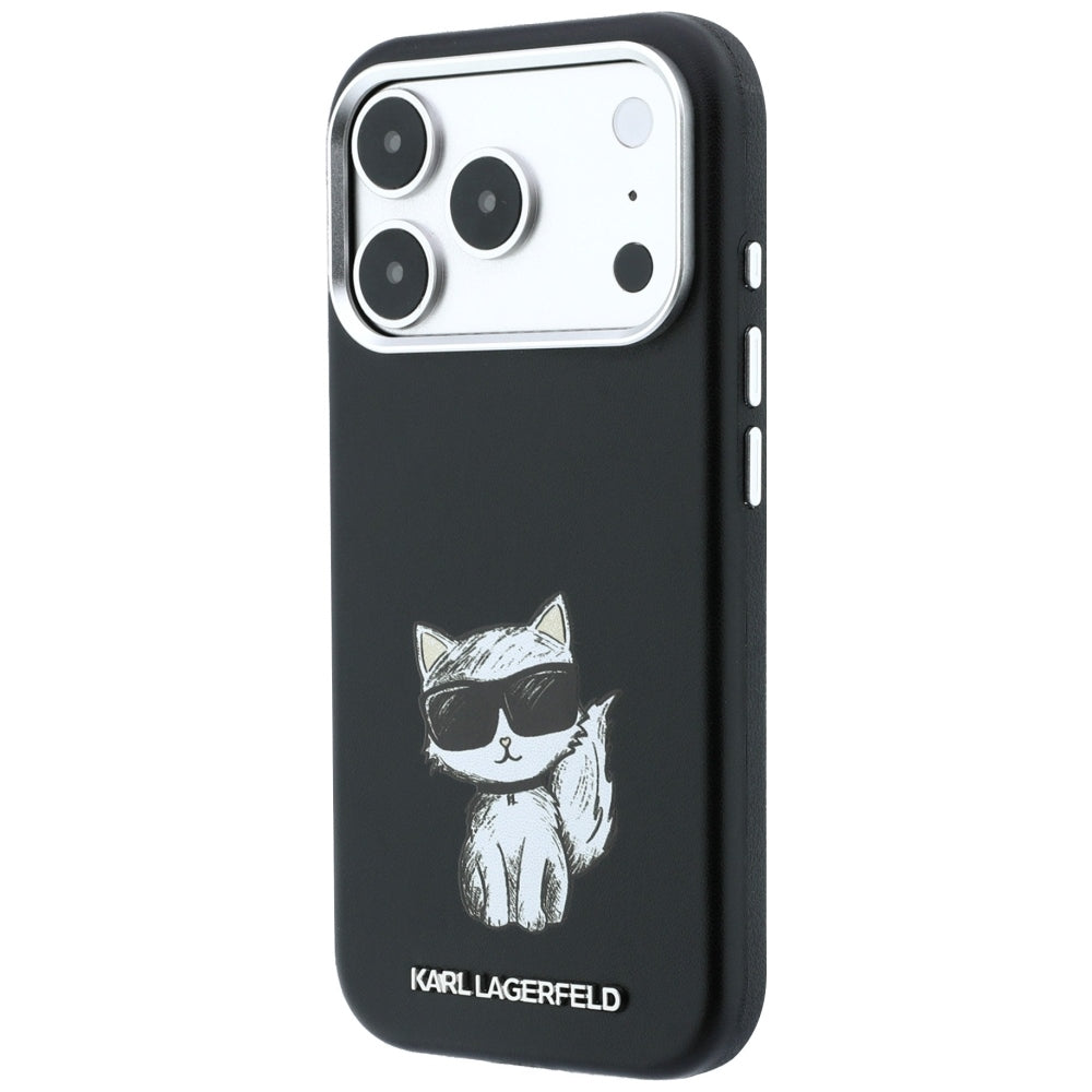 MagSafe Case for Apple iPhone 18 Pro / 17 Pro, Karl Lagerfeld, Choupette Sketch, Black