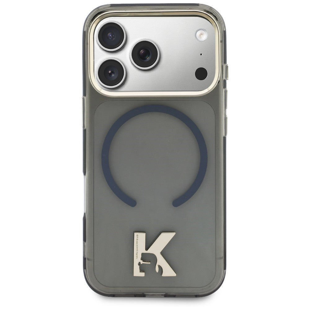 MagSafe Case for Apple iPhone 18 Pro / 17 Pro, Karl Lagerfeld, IML Karl Head Logo, Black