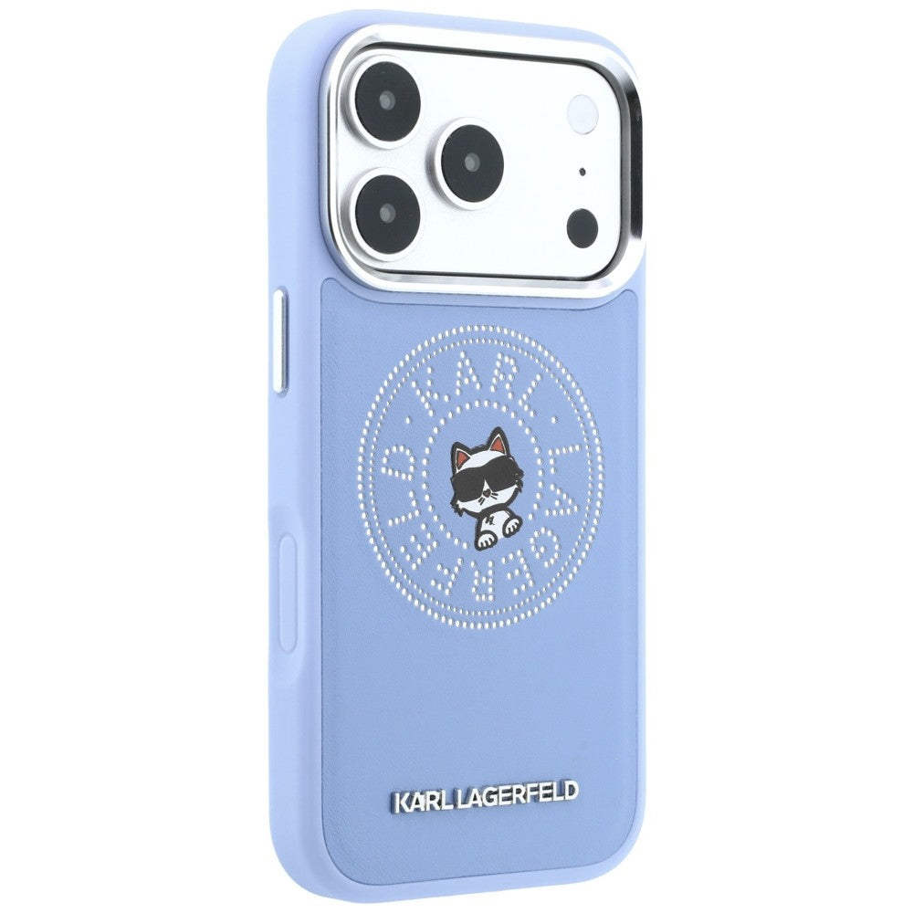 MagSafe Case for Apple iPhone 18 Pro / 17 Pro, Karl Lagerfeld, Point and Choupette Sketch, Blue