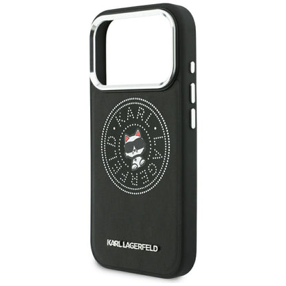 MagSafe Case for Apple iPhone 18 Pro / 17 Pro, Karl Lagerfeld, Point and Choupette Sketch, Black