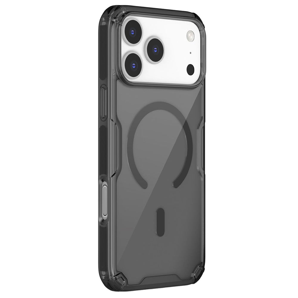MagSafe Case for Apple iPhone 18 Pro / 17 Pro, Nillkin, Nature Pro, Transparent Black