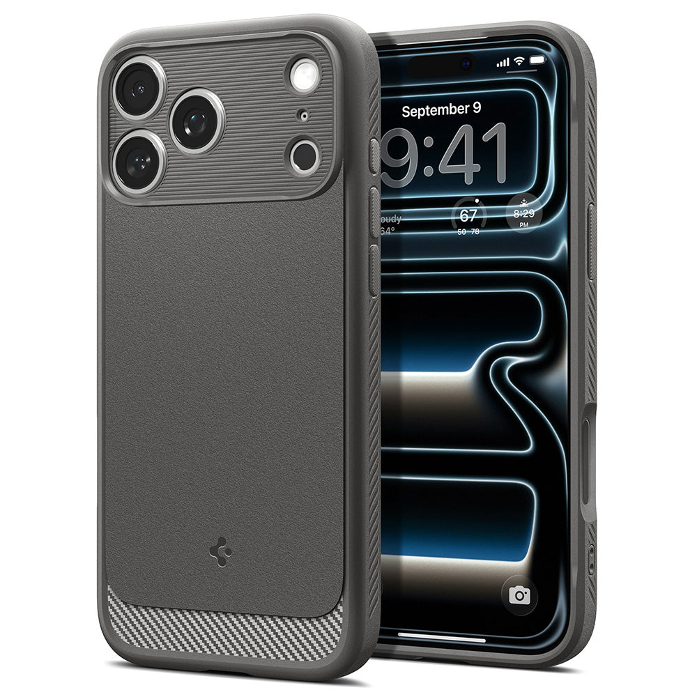 MagSafe Case for Apple iPhone 18 Pro / 17 Pro, Spigen, Rugged Armor, Gray ACS12148