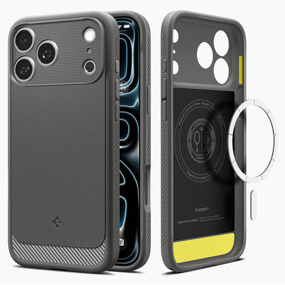 MagSafe Case for Apple iPhone 18 Pro / 17 Pro, Spigen, Rugged Armor, Gray ACS12148