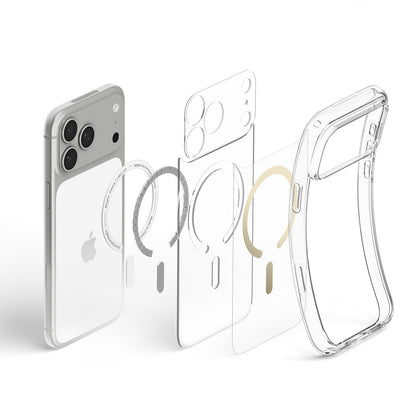 MagSafe Case for Apple iPhone 18 Pro / 17 Pro, Spigen, Ultra Hybrid, Transparent Gold ACS12157