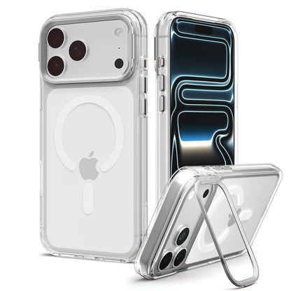 MagSafe Case for Apple iPhone 18 Pro / 17 Pro, Spigen, Ultra Hybrid Optik S, Transparent Silver ACS11921