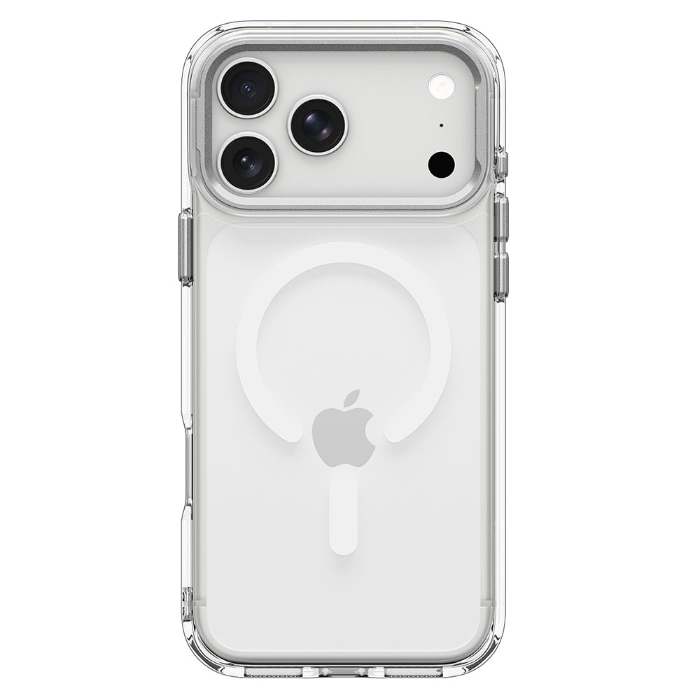 MagSafe Case for Apple iPhone 18 Pro / 17 Pro, Spigen, Ultra Hybrid Optik S, Transparent Silver ACS11921