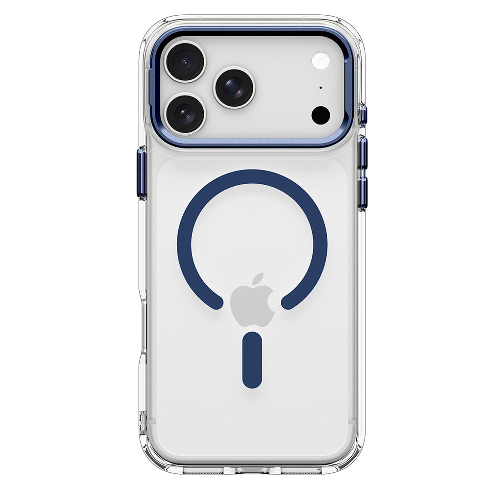 MagSafe Case for Apple iPhone 18 Pro / 17 Pro, Spigen, Ultra Hybrid Optik S, Navy Transparent ACS11922