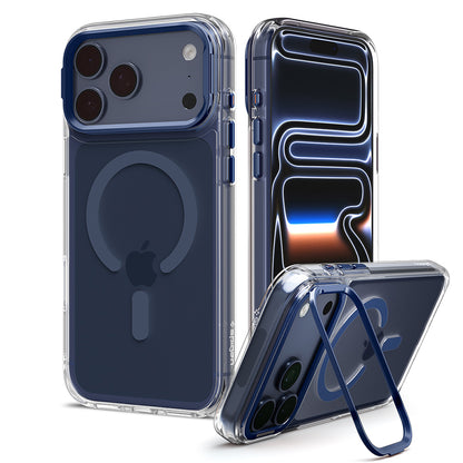 MagSafe Case for Apple iPhone 18 Pro / 17 Pro, Spigen, Ultra Hybrid Optik S, Navy Transparent ACS11922