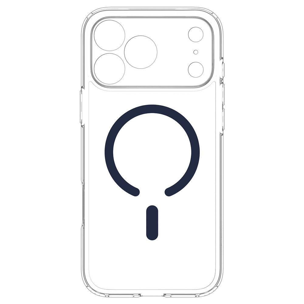 MagSafe Case for Apple iPhone 18 Pro / 17 Pro, Spigen, Ultra Hybrid, Navy Transparent ACS12158