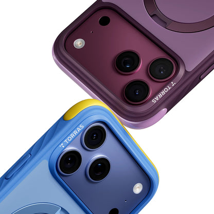 MagSafe Case for Apple iPhone 18 Pro / 17 Pro, Torras, Ostand Q3 Rugged, Purple