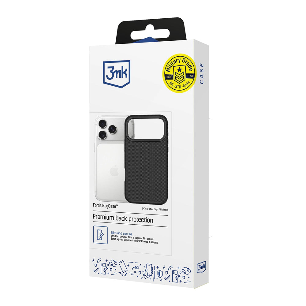 MagSafe Case for Apple iPhone 18 Pro Max / 17 Pro Max, 3MK, Fortis, Black