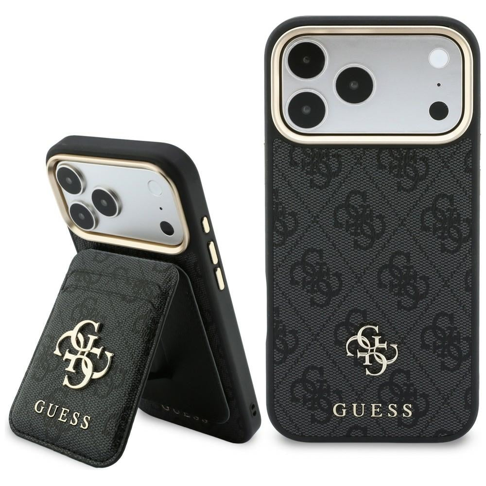 MagSafe Case for Apple iPhone 18 Pro Max / 17 Pro Max, Guess, 4G Cardslot, Black