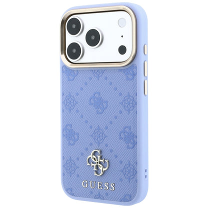 MagSafe Case for Apple iPhone 18 Pro Max / 17 Pro Max, Guess, Peony 4G Small Logo, Blue