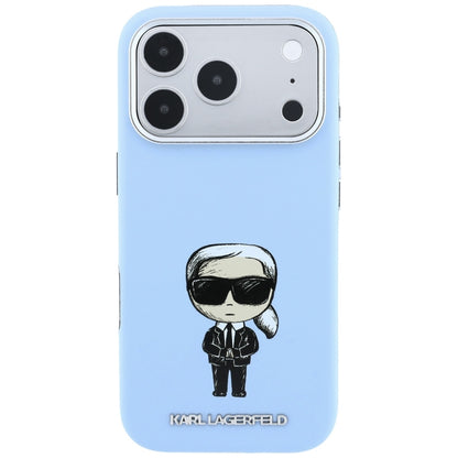 MagSafe Case for Apple iPhone 18 Pro Max / 17 Pro Max, Karl Lagerfeld, Ikonik Sketch, Blue