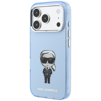 MagSafe Case for Apple iPhone 18 Pro Max / 17 Pro Max, Karl Lagerfeld, IML Ikonik Sketch Print, Blue